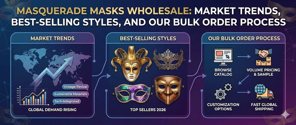 Masquerade Masks Wholesale: Market Trends, Best-Selling Styles, and Our Bulk Order Process