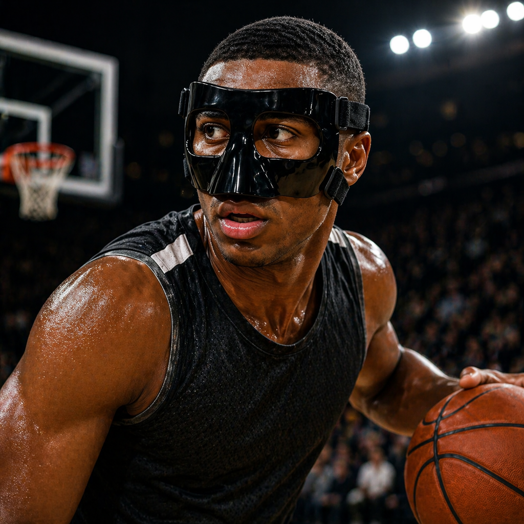 Black Sports Face Guard