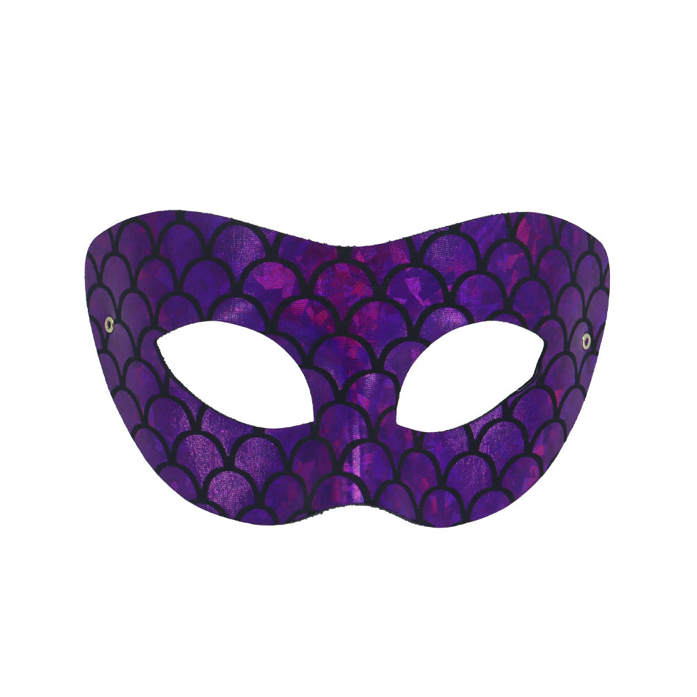 Regina Purple Mermaid Scale  Masquerade Mask