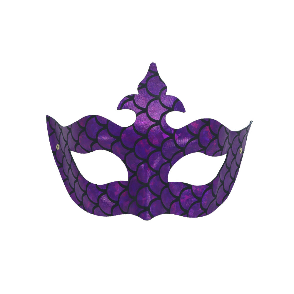 Héloïse Purple Mermaid Princess Crown Masquerade Mask