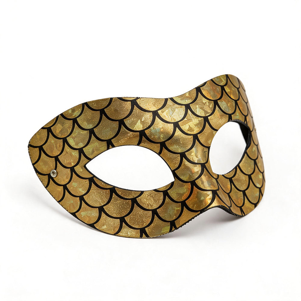 Regina Gold Mermaid Scale Masquerade Mask