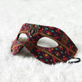 Vintage Brocade Spider Masquerade Mask