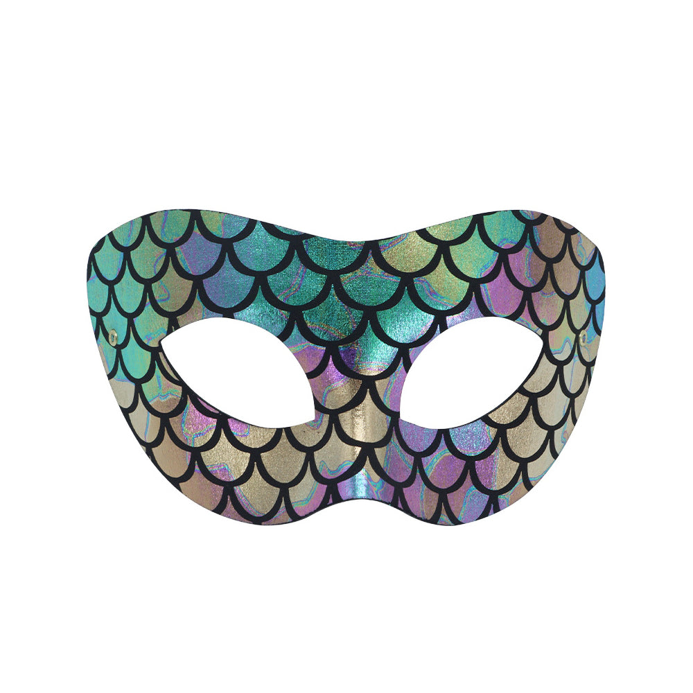 Regina Colorful Mermaid Scale Half Face Masquerade Mask