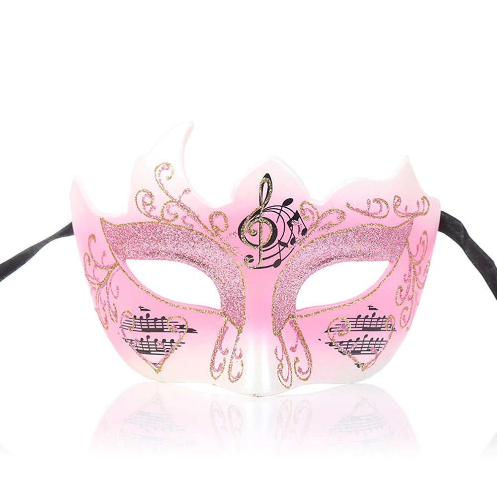 Héloïse  Musical Motif Venetian Eye Mask – Romantic Masquerade Style