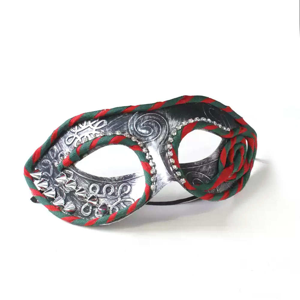 Men’s Punk Venetian Masquerade Mask with Spikes
