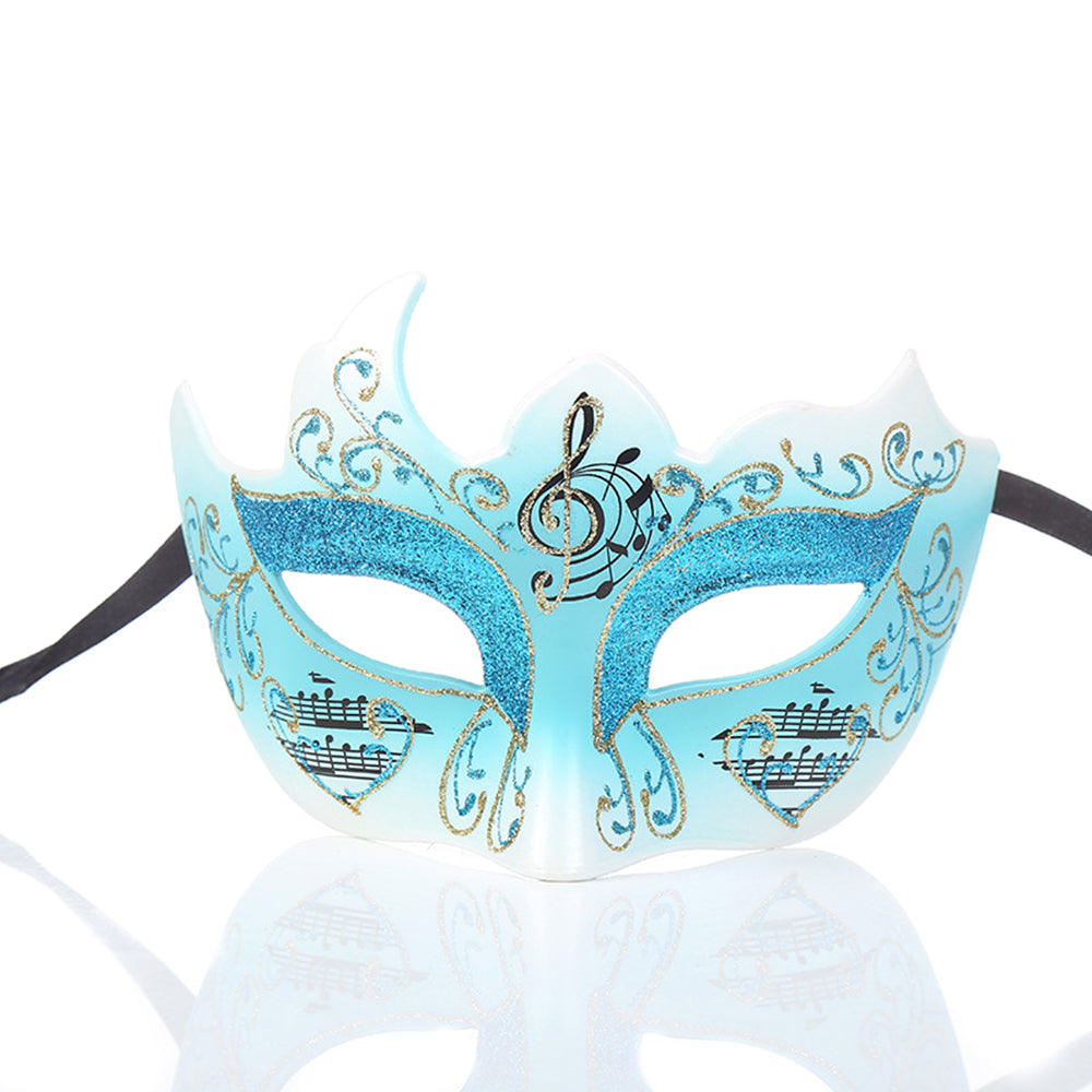 Héloïse  Musical Motif Venetian Eye Mask – Romantic Masquerade Style