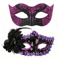 Amethyst Enchantment Overture – Matching Couple Masquerade Mask Set