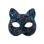 Vintage Floral Cat Masquerade Mask