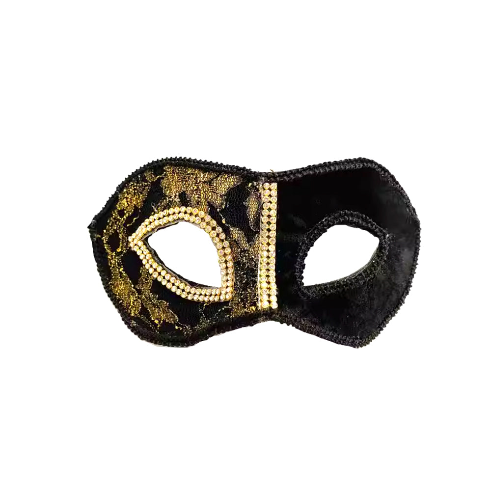 Baroque Half Face Masquerade Mask – Men's Venetian Party Mask