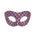 Regina Shiny Pink Mermaid Scale Half Face Masquerade Mask