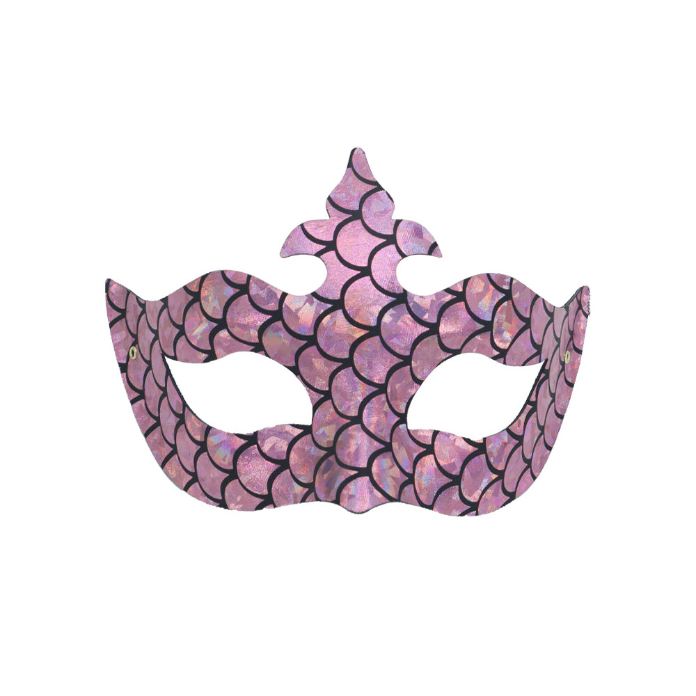 Héloïse Pink Mermaid Princess Crown Masquerade Mask
