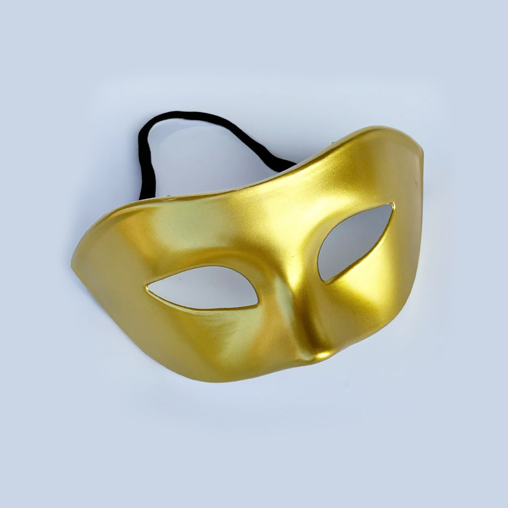 Leonardo Classic Venetian Masquerade Mask in Metallic Finish