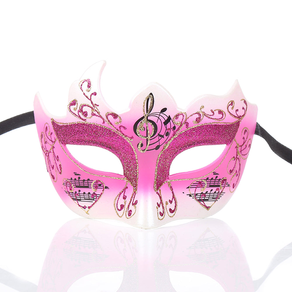 Héloïse  Musical Motif Venetian Eye Mask – Romantic Masquerade Style