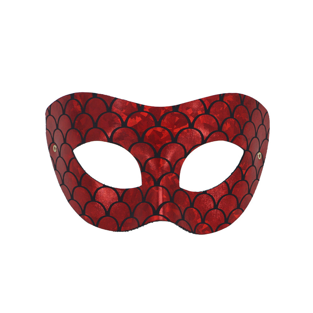 Regina Red Mermaid Scale Masquerade Mask