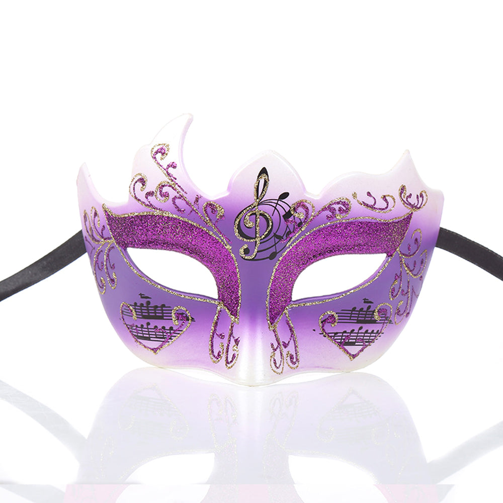 Héloïse  Musical Motif Venetian Eye Mask – Romantic Masquerade Style