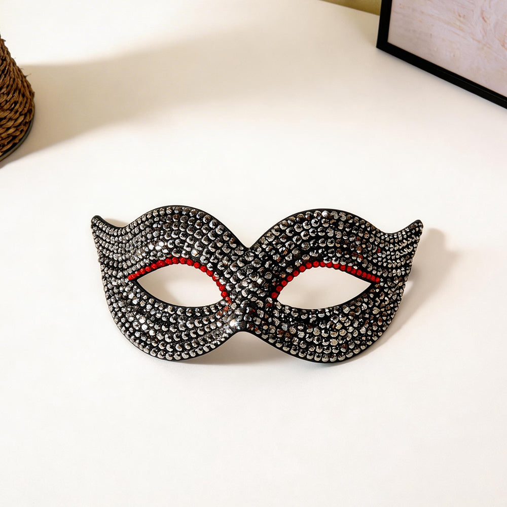 Bianca Crystal Embellished Masquerade Mask