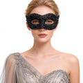 Black Glitter Masquerade Mask