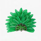 Giulia Layered Feather Crown Headpiece for Carnival & Stage