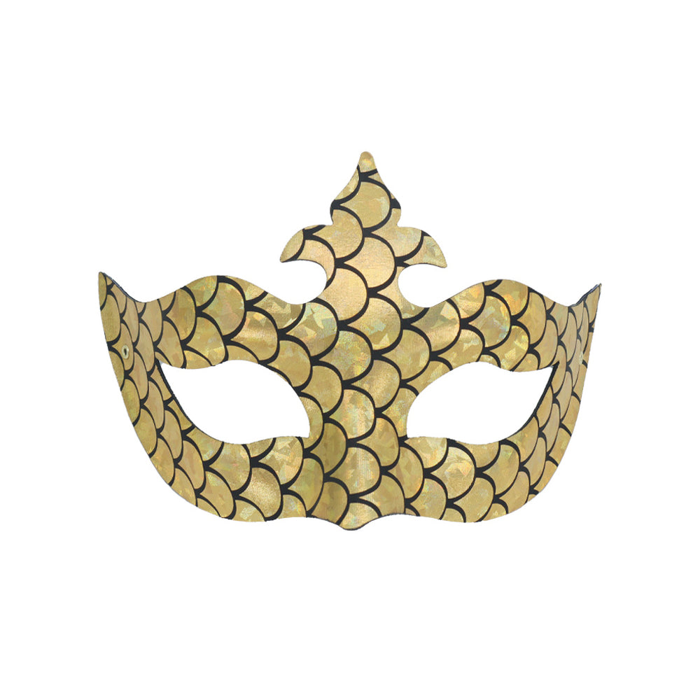 Héloïse Gold Mermaid Princess Crown Masquerade Mask