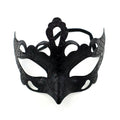 Regina Obsidian Tiara Glint – Ornate Crown-Style Masquerade Mask