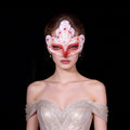Kelly Pink Colorful Feather Venetian Masquerade Mask