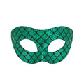 Regina Green Mermaid Scale PVC Masquerade Mask