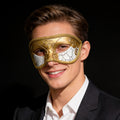 Vintage Venetian Gold & Silver Masquerade Mask