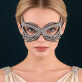 Bainca Winged Rhinestone Masquerade Mask