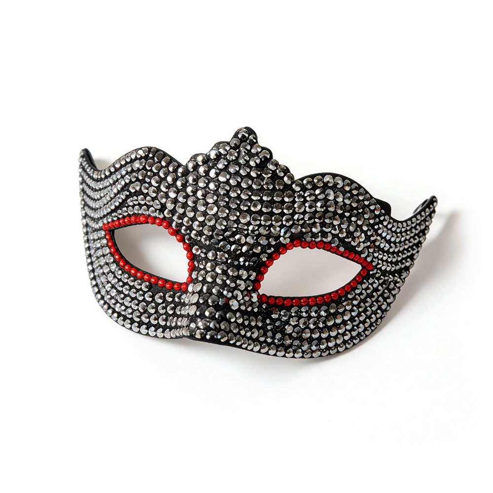 Bianca Wave Edge Crystal Masquerade Mask