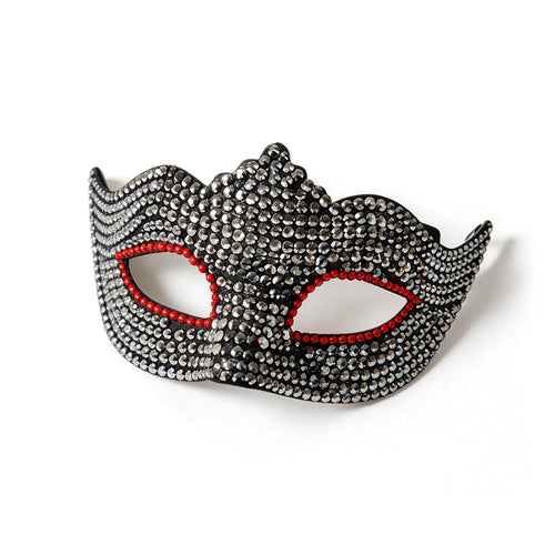 Bianca Wave Edge Crystal Masquerade Mask