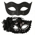 Obsidian Shadow Nocturne – Matching Couples Masquerade Set