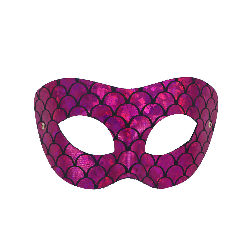 Regina Fuchsia Mermaid Scale Masquerade Mask