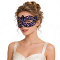 Shiny Sequin Masquerade Mask - Purple