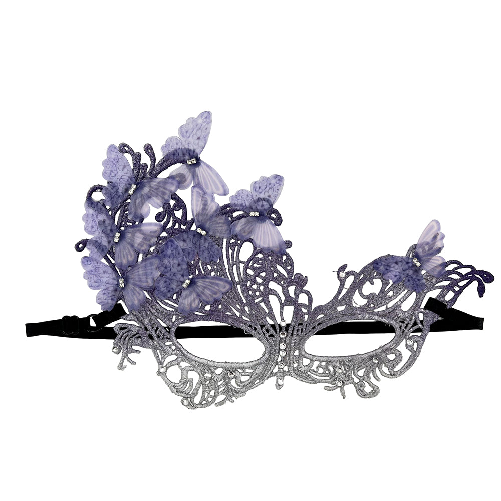 Héloïse Purple Butterfly Lace Masquerade Mask
