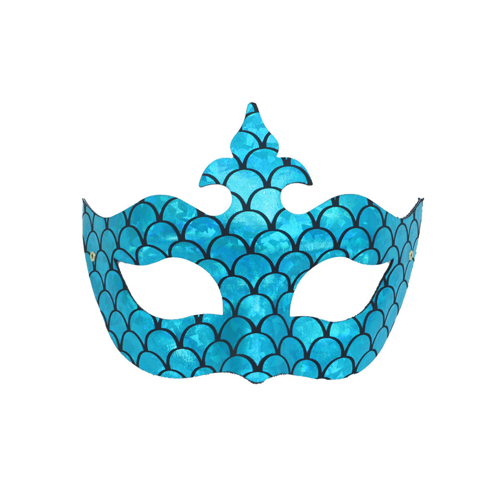 Héloïse Sky Blue Mermaid Princess Crown Masquerade Mask