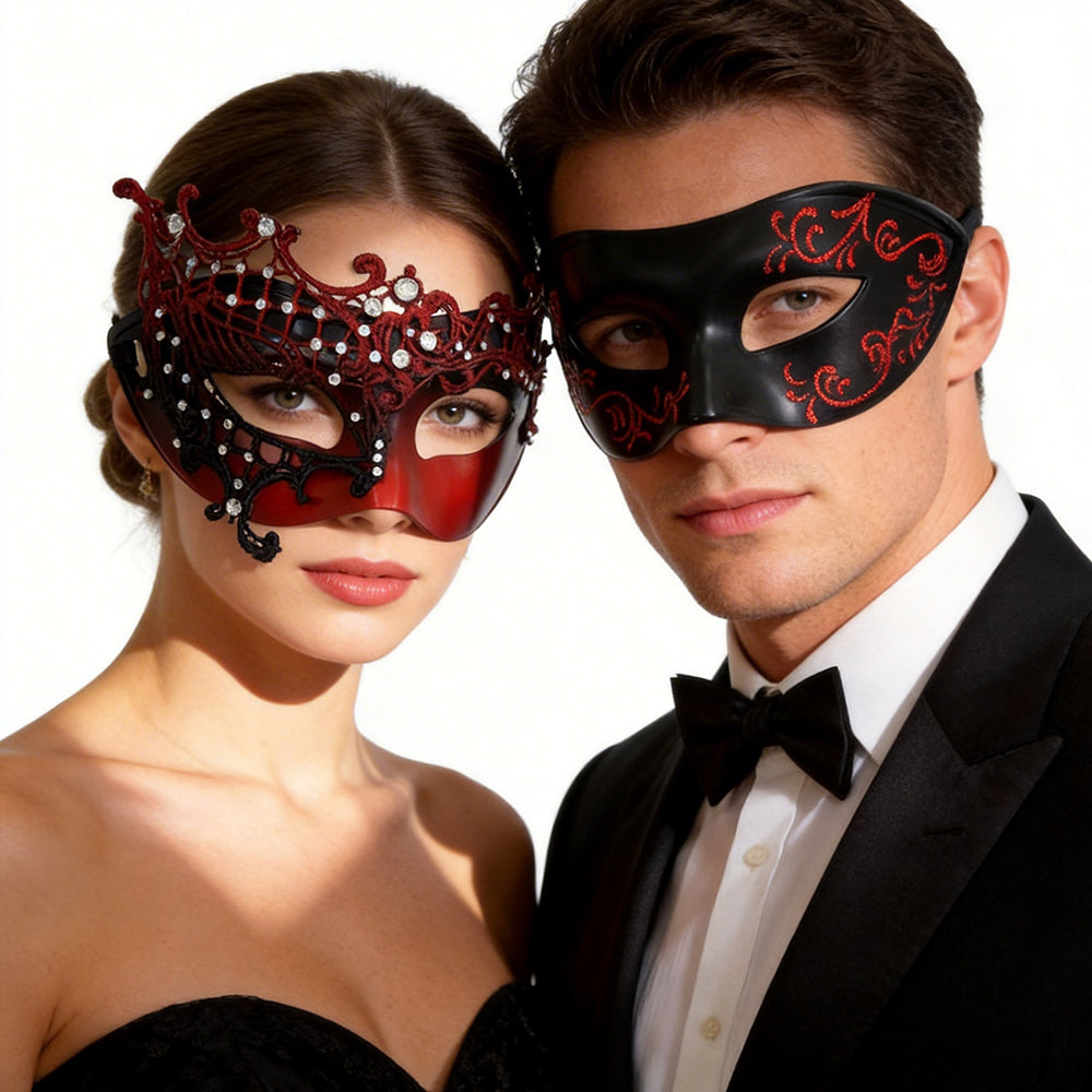 Alessandra Couple Half-Face Mask set
