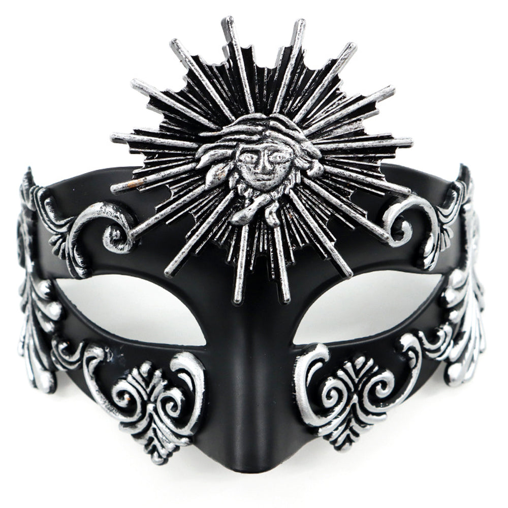 Alessandra Venetian Sun Motif Couple Masquerade Mask Set