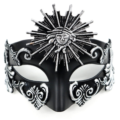 Alessandra Venetian Sun Motif Couple Masquerade Mask Set