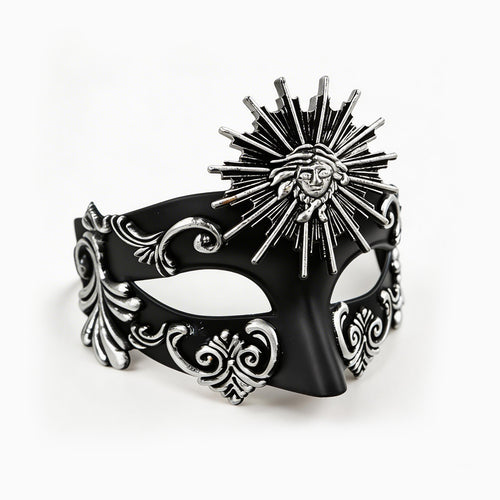 Alessandra Venetian Sun Motif Couple Masquerade Mask Set