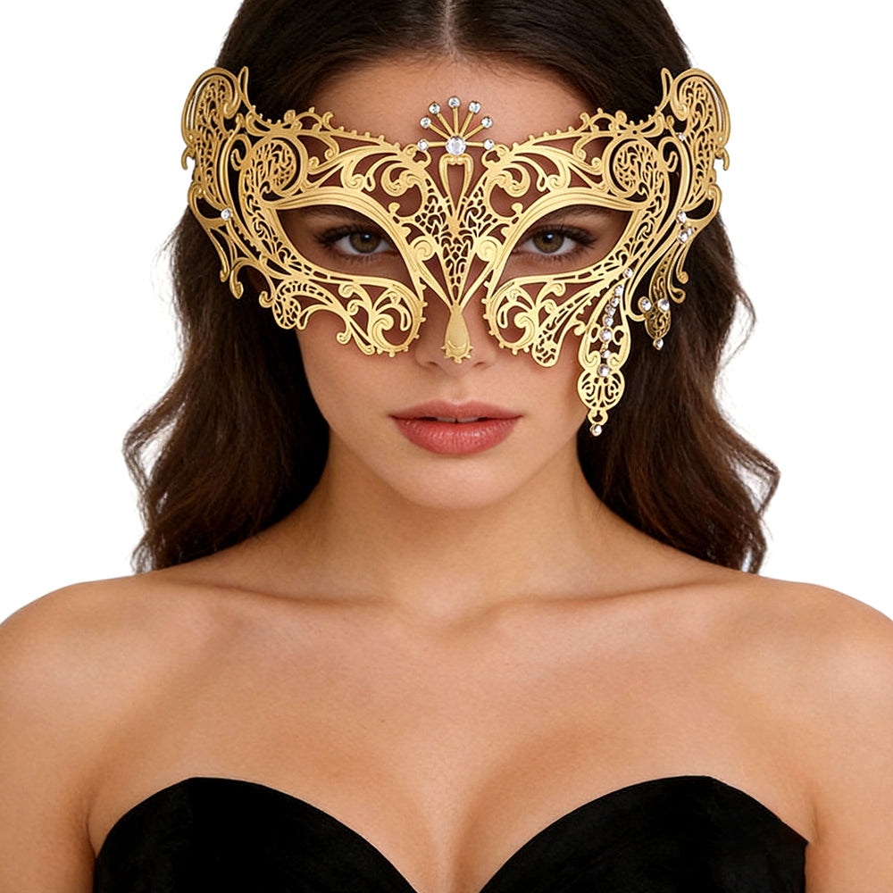 Regina Diamond-Embedded Seven-Diamond Eye Mask