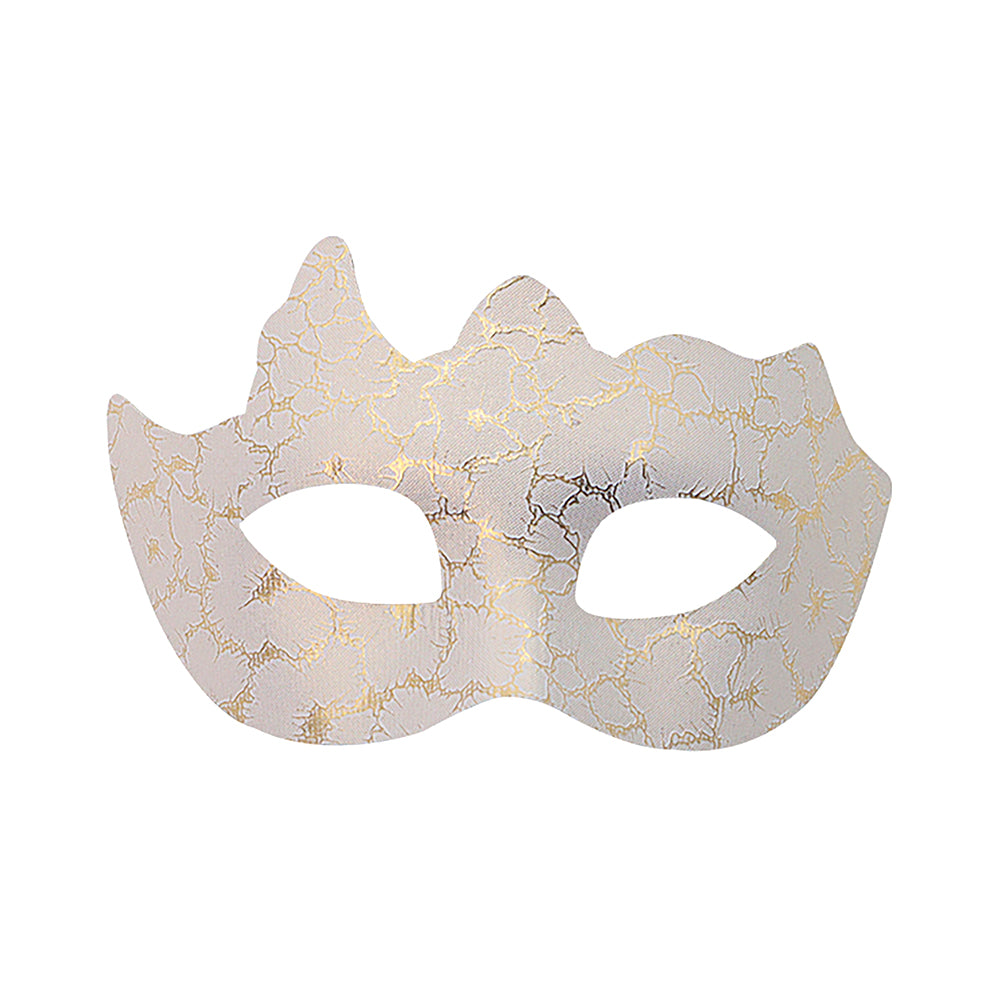 Alessandra Silver-Gray Textured Gentleman Masquerade Mask