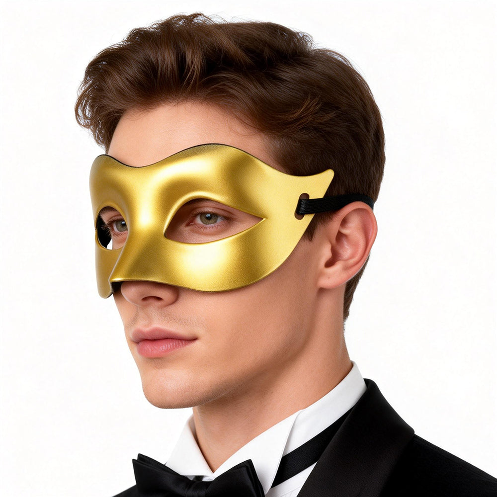 Alessandra men's half-face venetian masquerade mask