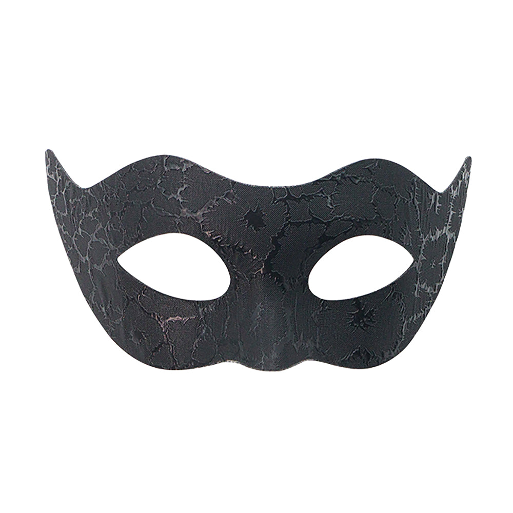 Alessandra Gentleman Venetian Masquerade Mask – Black & Gold Crackle