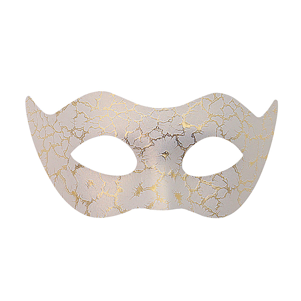 Alessandra Gentleman Venetian Masquerade Mask – Black & Gold Crackle