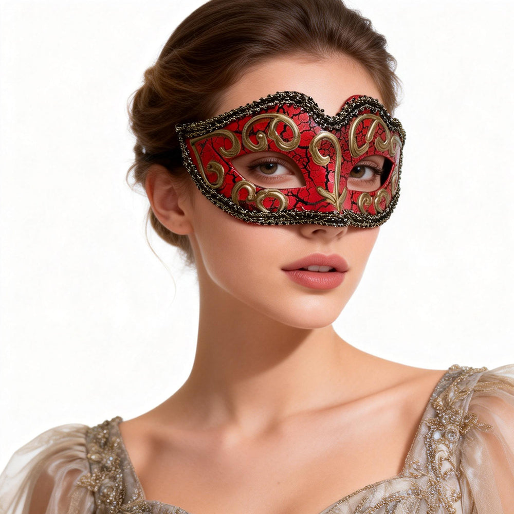 Alessandra Classic Scroll Venetian Masquerade Mask