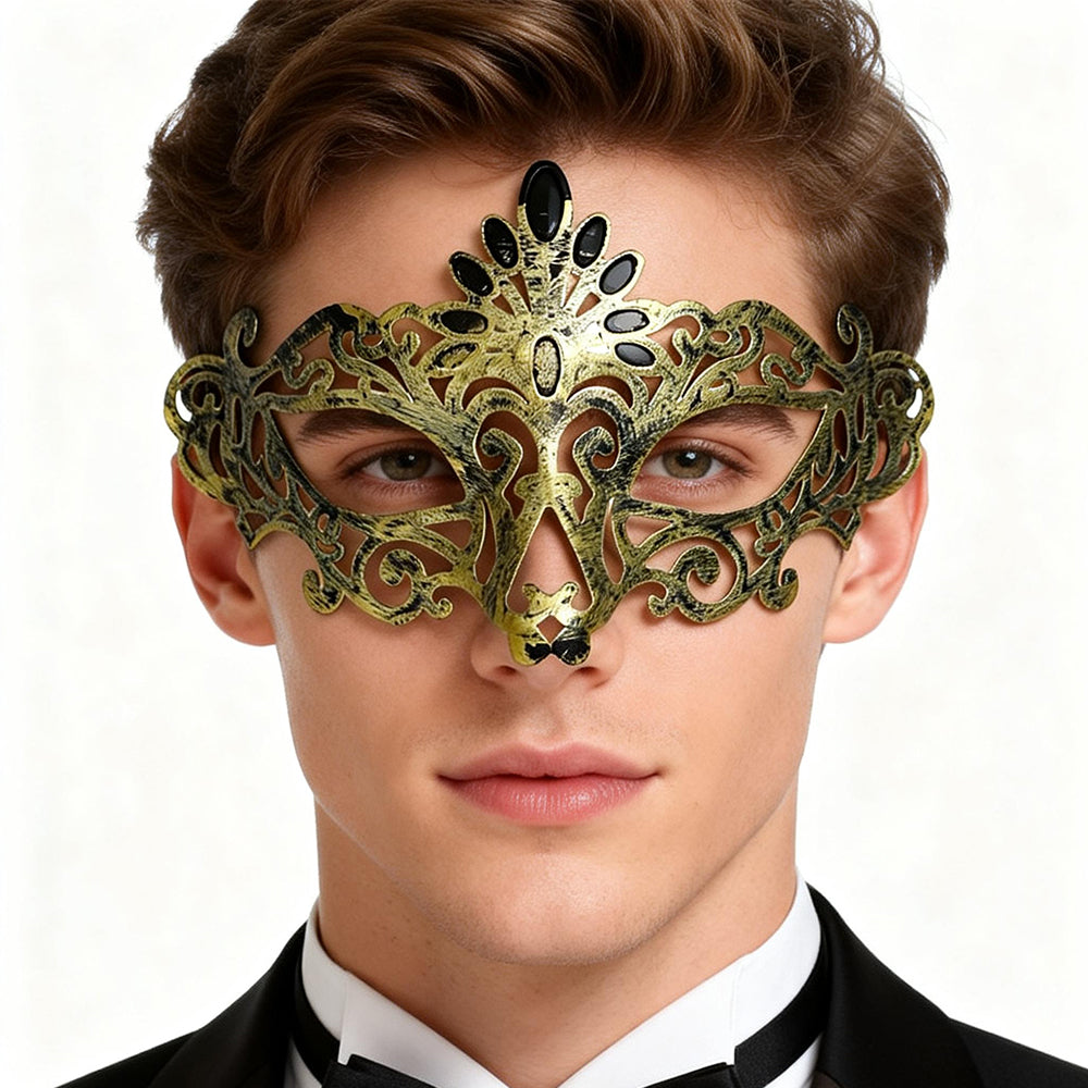 Alessandra  Peacock Filigree Venetian Masquerade  Mask