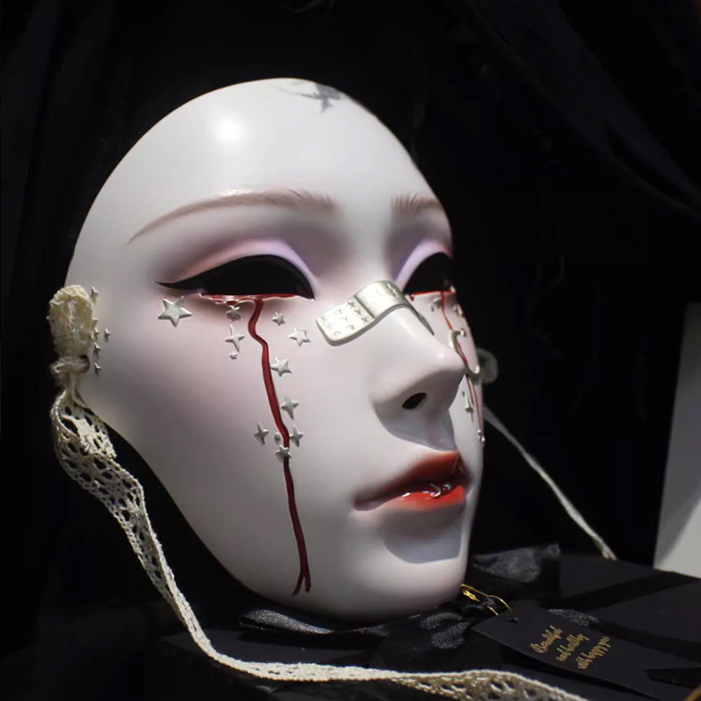 Bathory White Full Face Horror Cosplay Mask
