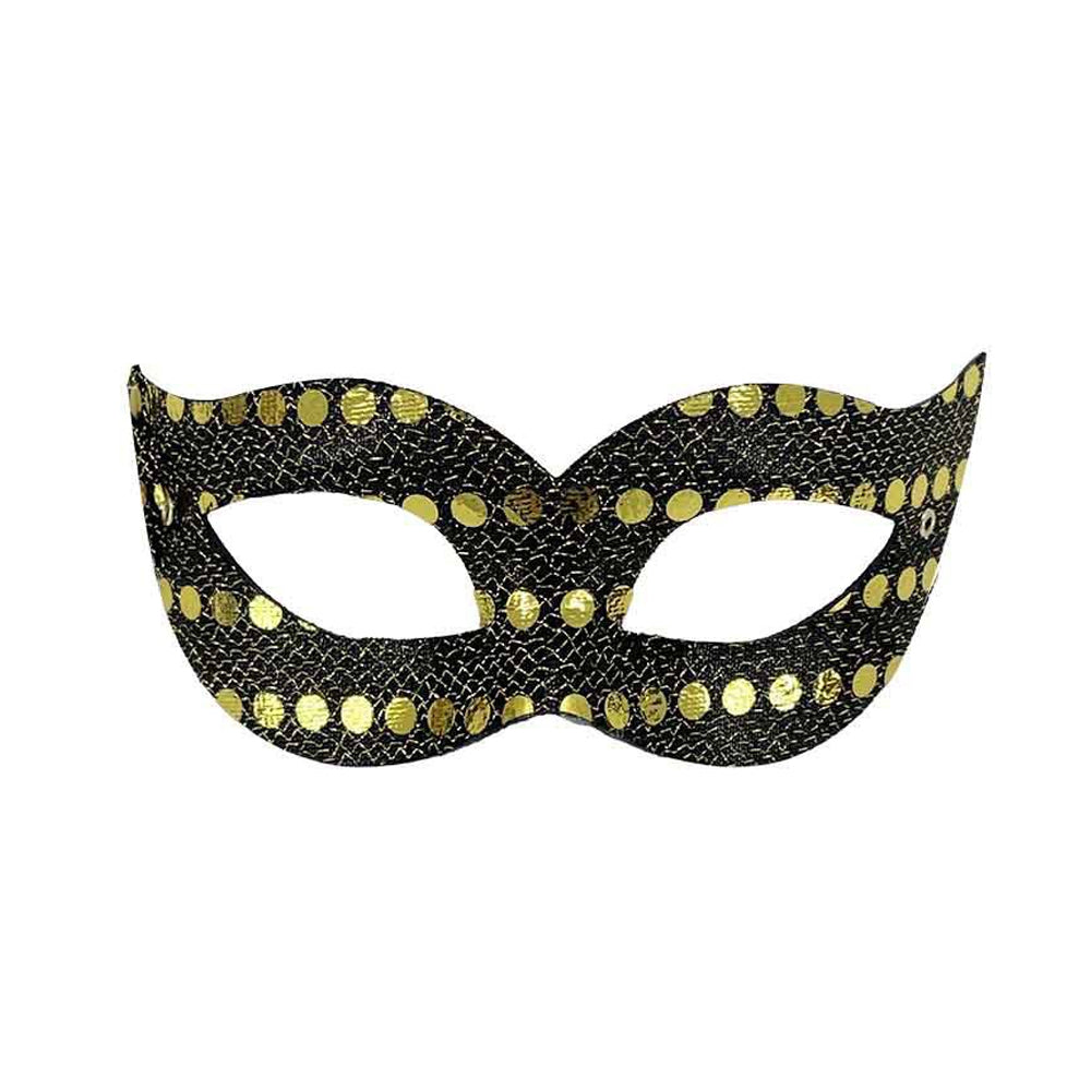 Alessandra Shimmer Gold Party Masquerade Mask