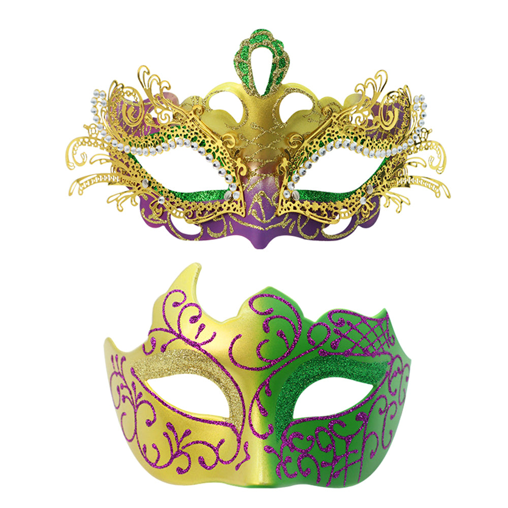 Alessandra Royal Classic Couple Masquerade Masks – Party Mask