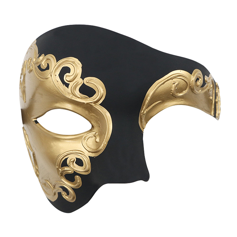 Alessandra Peacock Noir Venetian Masquerade Mask